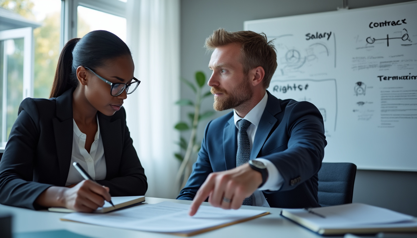 What are the key elements of work contracts in France?