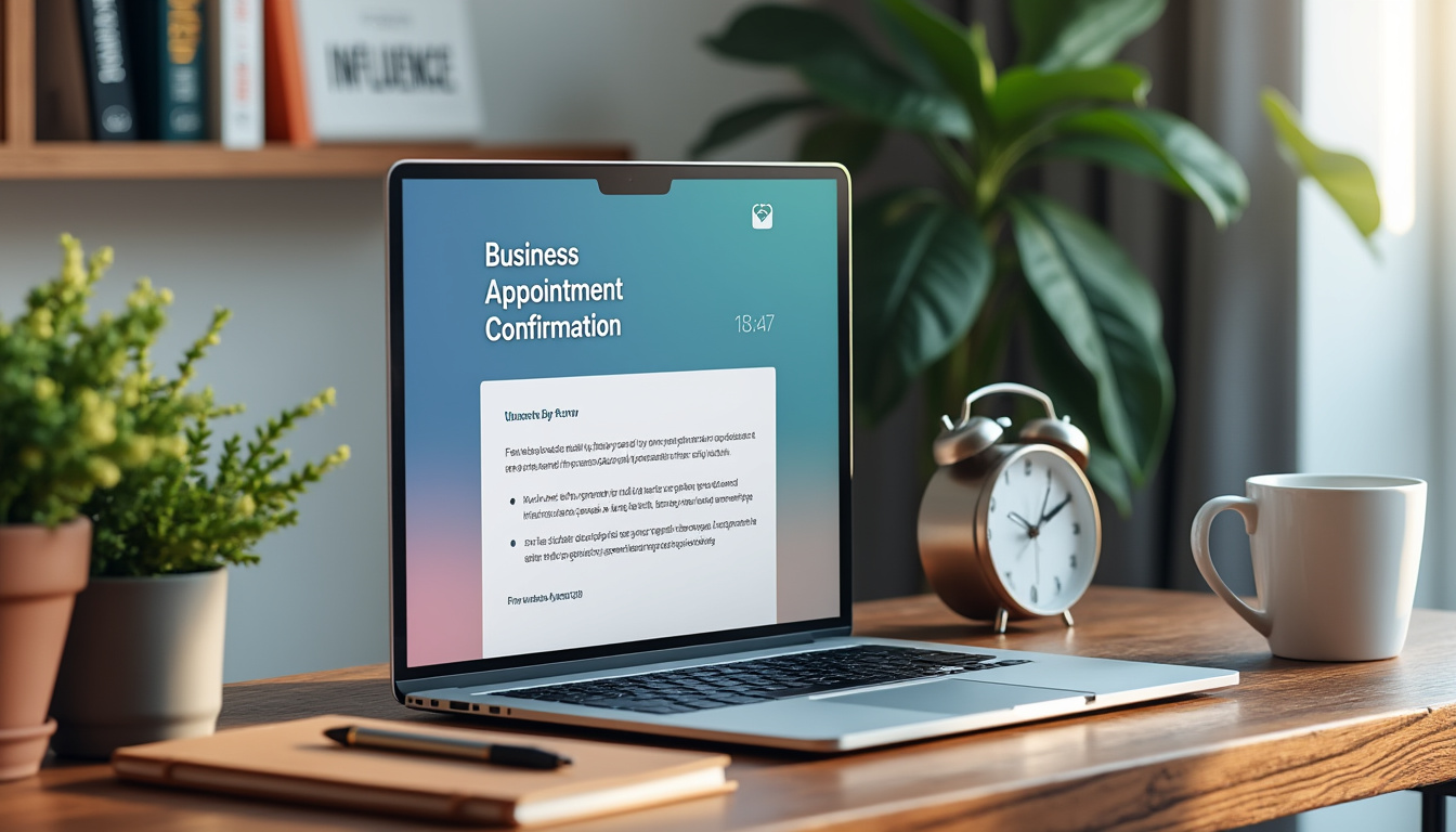 how to craft an effective business appointment confirmation email